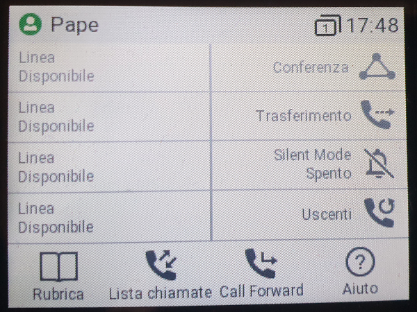 Snom LCD Interface